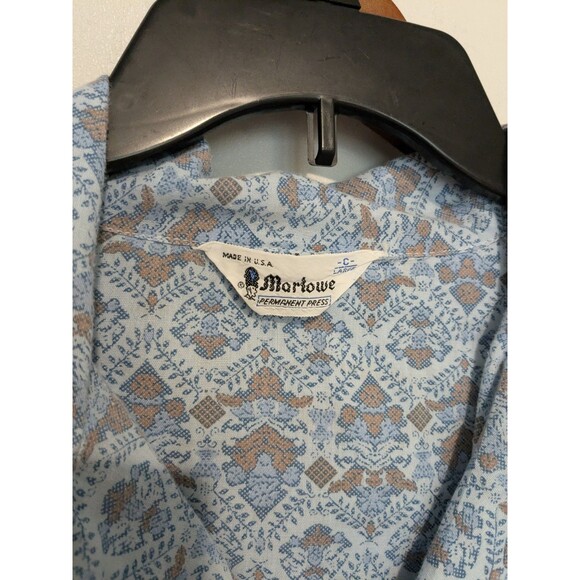 Men's Marlowe Vintage Permanent Press Cotton Medallion Pajama Set M/L C W30 - Picture 7 of 8